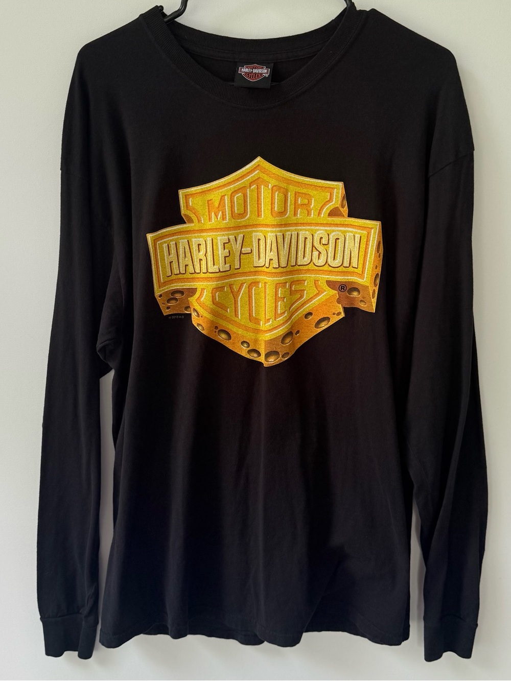 Harley-Davidson Cheese Bar & Shield Long Sleeve T-Shirt size 2XL